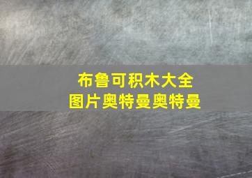 布鲁可积木大全图片奥特曼奥特曼