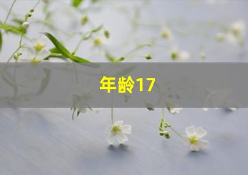 年龄17