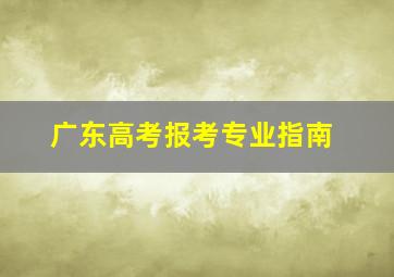 广东高考报考专业指南