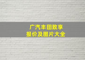 广汽丰田致享报价及图片大全