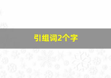 引组词2个字