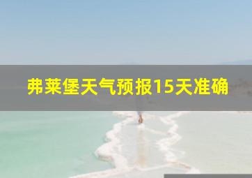 弗莱堡天气预报15天准确