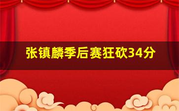 张镇麟季后赛狂砍34分