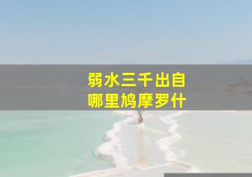 弱水三千出自哪里鸠摩罗什