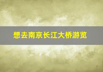 想去南京长江大桥游览