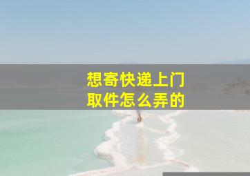 想寄快递上门取件怎么弄的