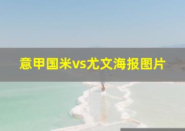 意甲国米vs尤文海报图片