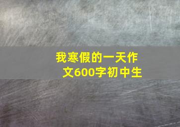 我寒假的一天作文600字初中生