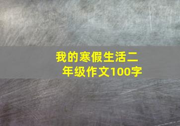 我的寒假生活二年级作文100字