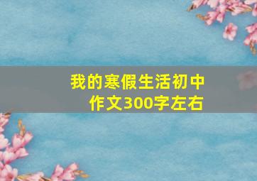 我的寒假生活初中作文300字左右