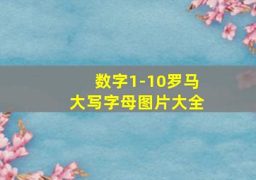 数字1-10罗马大写字母图片大全