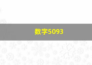 数字5093