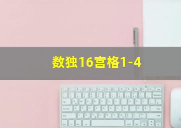 数独16宫格1-4