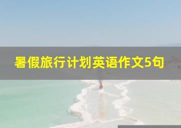 暑假旅行计划英语作文5句