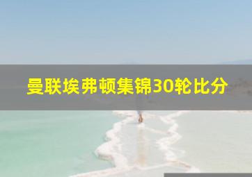 曼联埃弗顿集锦30轮比分