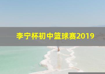 李宁杯初中篮球赛2019