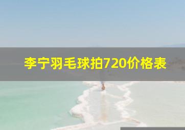 李宁羽毛球拍720价格表