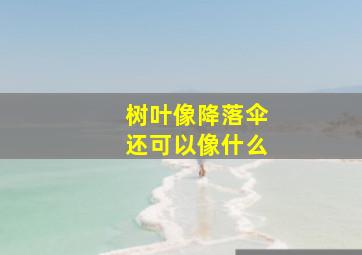 树叶像降落伞还可以像什么