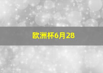 欧洲杯6月28