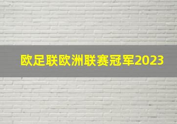 欧足联欧洲联赛冠军2023