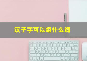 汉子字可以组什么词