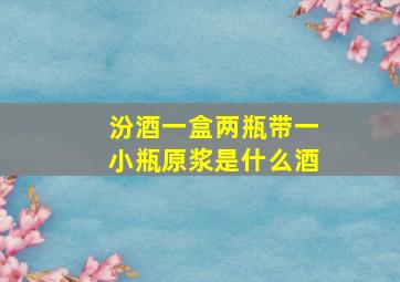 汾酒一盒两瓶带一小瓶原浆是什么酒