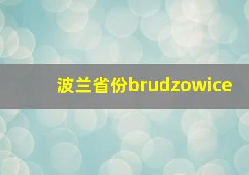 波兰省份brudzowice