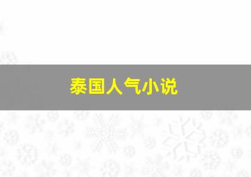 泰国人气小说