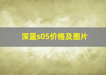 深蓝s05价格及图片