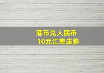 港币兑人民币10元汇率走势