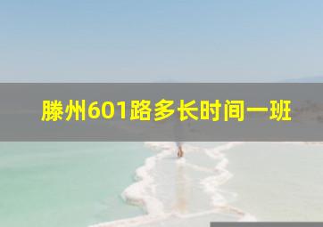 滕州601路多长时间一班