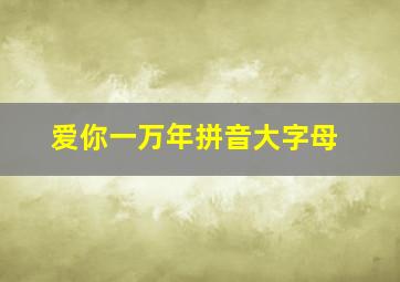 爱你一万年拼音大字母