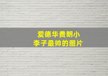 爱德华费朗小李子最帅的图片