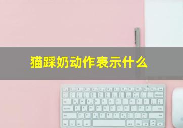 猫踩奶动作表示什么