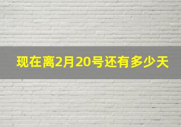 现在离2月20号还有多少天