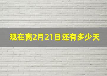 现在离2月21日还有多少天