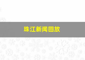 珠江新闻回放