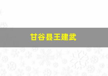 甘谷县王建武