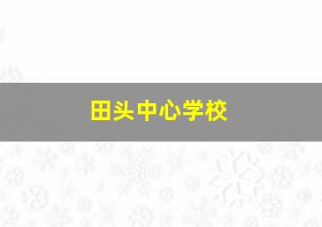 田头中心学校