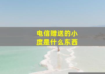 电信赠送的小度是什么东西