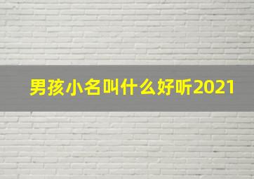 男孩小名叫什么好听2021