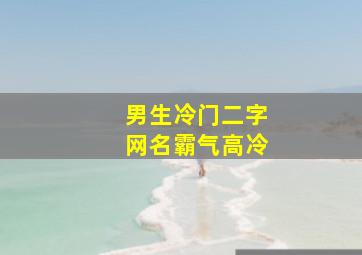 男生冷门二字网名霸气高冷