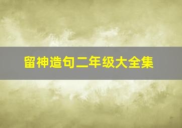 留神造句二年级大全集