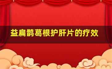 益扁鹊葛根护肝片的疗效