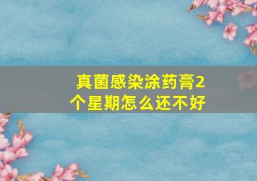 真菌感染涂药膏2个星期怎么还不好