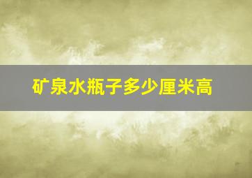 矿泉水瓶子多少厘米高