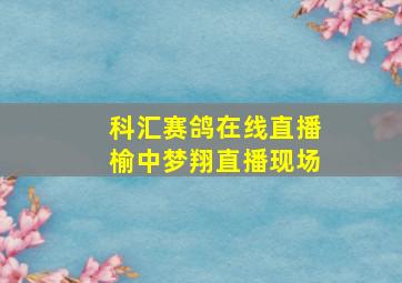 科汇赛鸽在线直播榆中梦翔直播现场