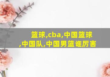 篮球,cba,中国篮球,中国队,中国男篮谁厉害