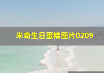 米奇生日蛋糕图片0209