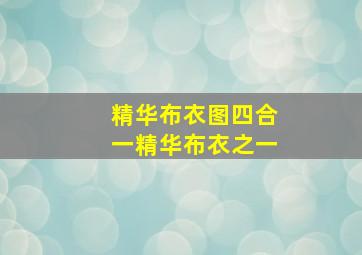 精华布衣图四合一精华布衣之一